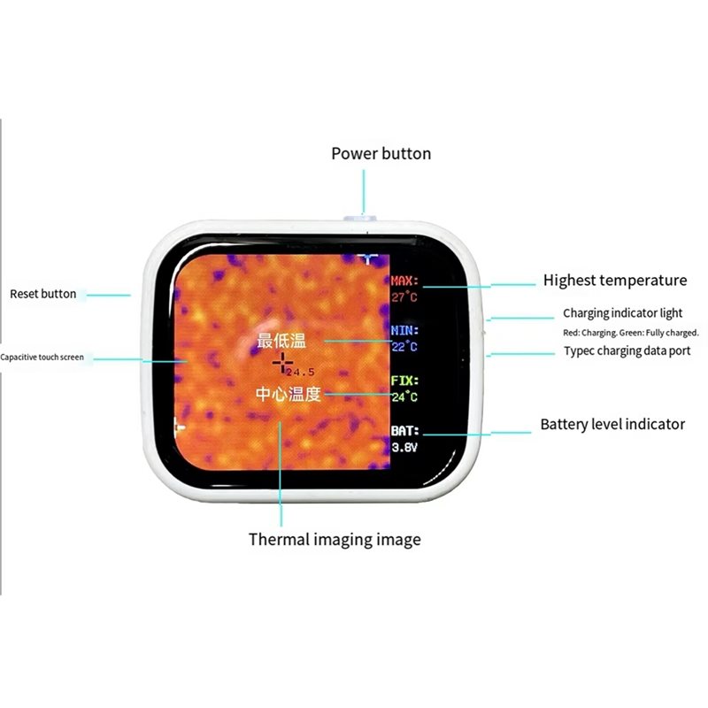 320 x 240 해상도의 터치스크린 미니 포켓형 열화 - Underfloor Heating Thermal Detector 리뷰 및 가격